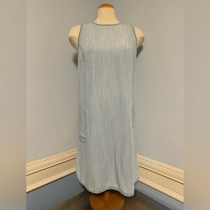 Vintage Y2K distressed a-line denim dress tunic